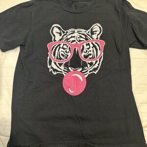 Black Tiger Graphic Kids T-Shirt
